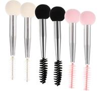 KICHOUSE 6pcs Double Head Makeup Applicator Sponge Set with Aluminium Tube for Professional Use, Eyebrow Stamper and Eyelash Makeup Sponges, for Graduation Time and Valentine’s Day Gifts