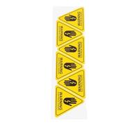 KICHOUSE 6pcs Electric Warning Signs High Voltage Hazard Stickers 5x5cm Electrical Shock Risk Safety Warning Labels for Industrial and Residential Use