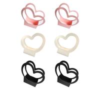 KICHOUSE 6pcs Heart Shaped Bouquet Packaging Box Made of Sturdy Kraft Paper, Decorative Flower Arranging Container for Wedding and Home Use, Multifunctional and Elegant Design Random Color