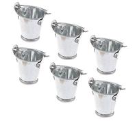 KICHOUSE 6pcs Miniature Bucket Realistic Micro Landscape Gardening Buckets for Dollhouse Fun Early Learning for Imagination and Creativity for DIY Miniature Scenes