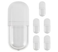 KICHOUSE 6pcs Oval Lip Gloss Bottle Wand Empty Plastic Refillable Lip Gloss Tubes for DIY Makeup Travel Cosmetic Container