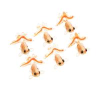 KICHOUSE 6pcs Resin Goldfish Charms Lightweight Small Pendants for DIY Jewelry Making Cute Fish Earrings Necklace Bracelet Crafting Accessories for Daily Wear and Special Events