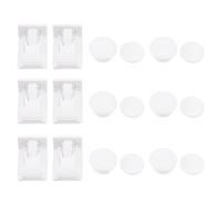 KICHOUSE 6pcs Set Magnetic Cabinet Locks for Safety with Invisible Flush Design, Abs Material, Dual Insurance Latch, Prevents Opening Doors and Drawers, Easy Adhesive Installation for Home