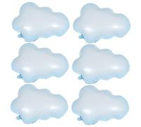 KICHOUSE 6pcs Shower Favourites Cloud Foil Balloons Decor for Birthday Wedding Party