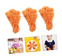 KICHOUSE 6Pcs Simulated Fried Chicken Legs Realistic Artificial Food Models for Restaurant Decor Photography Props and Teaching Tools and Safe for Home and Party Use