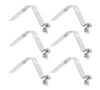 KICHOUSE 6pcs Spring Snap Clips for Kayak Paddles Manganese Steel Locking Tube Pins Flexible Compatibility for Tubes Quick Release Paddle Clips for DIY Projects and Camping