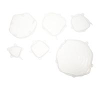 KICHOUSE 6pcs Universal Silicone Sealed Stretch Lids for Bowls in Different Sizes, Flexible round Food Bowl Covers to Keep Fresh and Maintain Warm, for Storing Leftovers in Fridge