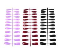 KICHOUSE 72pcs Oval False Nails Tips Long Fake Nails for DIY Home Professional Salon Artificial False