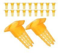 KICHOUSE 80pcs Bee Queen Cell Roller Holder Plastic Rearing Cups for Beekeeping Supplies, Stable Grip Design, Protective Cage for Bee Breeding and Hive Management