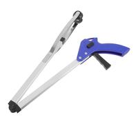 KICHOUSE 83cm Heavy-duty Aluminum Trash Grabber with Folding Design, Outdoor Garbage Clamp for Home Sanitation, Portable Waste Picker Tool with Metal Tongs for Litter Pickup and Cleaning