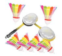KICHOUSE 8Pcs Badminton Foil Balloons Inflatable Sport Ball Decorations Unique Badminton Shape for Birthday and Party Celebrations Aluminum Foil Vibrant Colors Fun