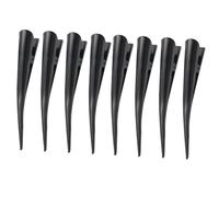 KICHOUSE 8pcs Black Duckbill Hair Clips with High Elasticity Spring Metal Alligator Clips for Hair Sectioning and Styling, for Coloring and Applying Make-up at Home
