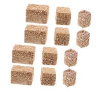 KICHOUSE 8pcs Fake Hay Bale Mini Hay Bales Detailed Craftsmanship for Miniature Scene and Farmhouse Decor