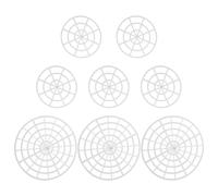 KICHOUSE 8pcs Fermentation Jar Kit Plastic Mesh Presser with Handle Corrosion Resistant Round Mesh Plate for Wide Mouth Mason Jars Uniform Pressure Fermenting Weights for Kimchee Sauerkraut