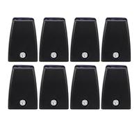 KICHOUSE 8pcs Office Desk Partition Clips with Abs Material, Easy to Fix Glass Partition Brackets, Black Screen Clips for Rescreening, Suitable for Office Desk Accessories and Panel