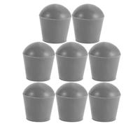 KICHOUSE 8pcs Round Rubber Crutch Tips for Walking Sticks and Canes Replacement Bottom Caps Impact Absorption and Reduced Wobble, Non-Slip Grip Pads for Elderly Users