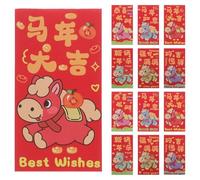 KICHOUSE 90pcs Chinese Year Red Envelopes for Lunar Year Classic Hongbao Money Packets with Vibrant Designs Paper Generous Quantity for Spring Festival Weddings Birthdays and Festive