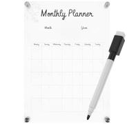 KICHOUSE Acrylic Hanging Memo Board Pendant Lightweight Erasable Message Board with Environmental Protection Design for Office and Anywhere You Want