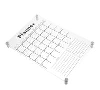 KICHOUSE Acrylic Neat and Generous Style Dry Erase Board Wall Calendar with Break Resistant and Smooth, Weekly Planner Memo Board for Home Or Office Use
