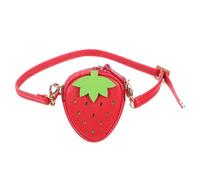 KICHOUSE Adjustable Crossbody Bag for Scale Dolls PU Material Cute Fruit-shaped Doll Purse Fashion Accessory