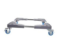 KICHOUSE Adjustable Movable Refrigerator Base Stand Sturdy Appliance Stand for Washing Machines and Fridges (grey 40x40-60x60 Cm)