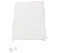 KICHOUSE Adjustable White Polyester Book Sleeve for Hardcover Notebooks with Scratch-Proof and Wear-Resistant Features, for Business and School Use, Stylish Ornamental Book Decor Protector