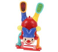 KICHOUSE Adorable Clown Shaped Music for Wear Resistant Portable Plaything with Light Effects for Parent Interaction and Safe Fun