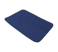 KICHOUSE Adults Waterproof Washable Changing Mat with Non-Slip Cloth Surface, Reusable Elderly Incontinence Pad Suitable for Sanitary and Changing Pad Use, Blue Colour