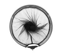 KICHOUSE Aluminum Alloy Landing Net Head for Catch and Release Fishing Lightweight Rustproof Frame with Black Coarse Mesh Easy to Install Screw Joint for Stream Shore and Wading Anglers