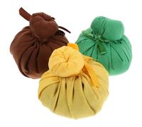KICHOUSE Aroma Massage Ball Set 3Pcs Natural Herbal Compress - Multi-Colour Thai Spa Balls for Muscle Soothing and Wellness Therapy
