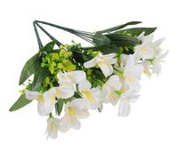 KICHOUSE Artificial Bouquet with Silk Cloth and for Wedding Decoration 3pcs Realistic Fake Bouquet Beautiful Shape and Use for Year round Home and Arrangement