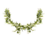 KICHOUSE Artificial Eucalyptus Garland Faux Eucalyptus Vine 1.8m Green Leaves, Easy to Care and Reusable Greenery Garland for Wedding Backdrop Arch Decor and Scene Layout