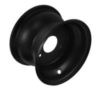 KICHOUSE Atv Wheel Rim 16x8-7 Inch Three-hole Iron Go Kart Replacement Rim for Off-road with Strong Reliability and Optimal Balance in Black for Beach Motorcycle