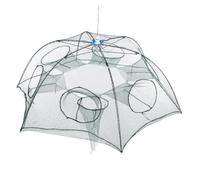 KICHOUSE Auto Folding Portable Fishing Net Mesh Trap for Crayfish Lobster and Shrimp Lightweight Easy to Use Fishing Trap for Saltwater Freshwater