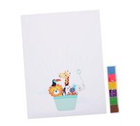 KICHOUSE Baby Shower Fingerprint Canvas Toddler Art Kids Paint Set Creative -friendly Finger Paints