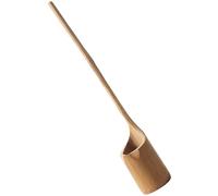 KICHOUSE Bamboo Wine Dipper Spoon Long Handle Ladle for Beer Pouring and Serving Natural Handcrafted Kitchen Gadget for Tea Ceremony and Home Use