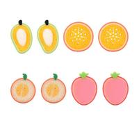 KICHOUSE Bath Sponges and Babies Remove Dead Skin and Fatigue Fruit Shaped 8pcs Soft Sponge Material Shower and Bath Scrubbers