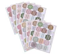 KICHOUSE Bible Indexing Tabs Set 10 Laminated Self-Adhesive Book Labels Boho Style for Catholic Study Bible Reading and Note-Taking