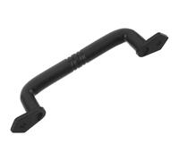 KICHOUSE Black Iron Barn Door Pull Handle Heavy Duty Sliding Door Hardware with Solid Metal Rustic Farmhouse Design for Outdoor and Garage Use