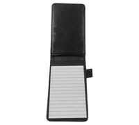KICHOUSE Black Small Notepad with Pen Slot, Portable Pu and Paper Material, 50 Sheets Smooth Writing Office Daily Planning Notepad for Employees and Students