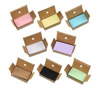 KICHOUSE Blank Random Color 800pcs English Word Cards Handwritten Kraft Paper Material for Study and Memory for Learning and Revision