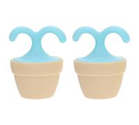 KICHOUSE Body Massage Roller 2Pcs Blue Small Portable for Full-Body Relaxation and Leg Muscle Relief at Home