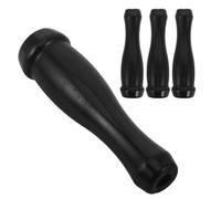 KICHOUSE Boiler and Fireplace Door Handle Accessories 4Pcs Black Plastic Pull Handles Anti-Scald Design for Wood Burning and Pellet Stove Doors