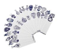 KICHOUSE Bookmarks Creative Reading Markers 60 Sheets of Multi-Function Chinese Style White Cardboard Paper Bookmarks Ready to Write for Students and Writers
