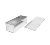 KICHOUSE Bread Baking Pan 2 Pack Aluminium Alloy Nonstick Loaf Pans with Lid Large Capacity Fast Heat Conduction for Party Family Gathering