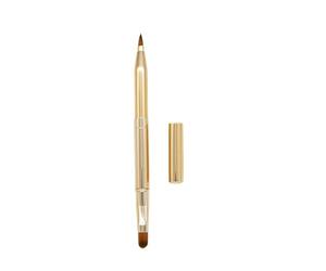 KICHOUSE Brush Please Double-ended with for Lip Makeup Retractable help Portable Metal and Synthetic Fiber Design, Concealer and Lip Application me Women