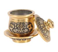 KICHOUSE Buddhist Copper Holy Water Cup Ritual Decoration for Temple