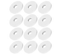 KICHOUSE Car aroma pad replacement 12Pcs white PE round mixed scent diffuser replace pad for home diffuser and car diffuser adults use