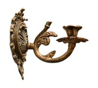 KICHOUSE Cast Iron Wall Sconce Candle Holder Gothic Style Decorative Wall Mount for Bedroom Living Room and Dining Area Multifunctional Design