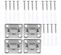 KICHOUSE Ceiling Hooks Fan Hanging Heavy Duty Stainless Steel for 4pcs Hammock and Easy Installation, Silver Multipurpose Ceiling Hooks Supporting to 40kg Weight for Indoor Use